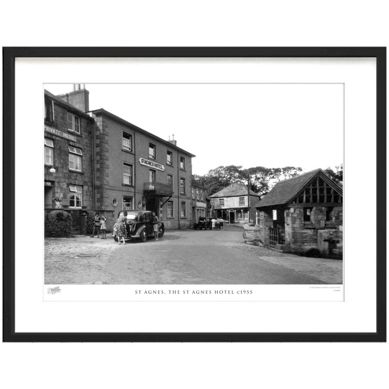 St Agnes, The St Agnes Hotel C1955 by Francis Frith - Single Picture Frame Print, 45cm H x 60cm W x 2.3cm D