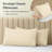 LuxClub 2 PC Cream King Performance Microfiber Solid Pillowcase Set-119874932-119874948