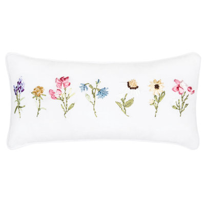 April Showers Ribbon Art Throw Pillow