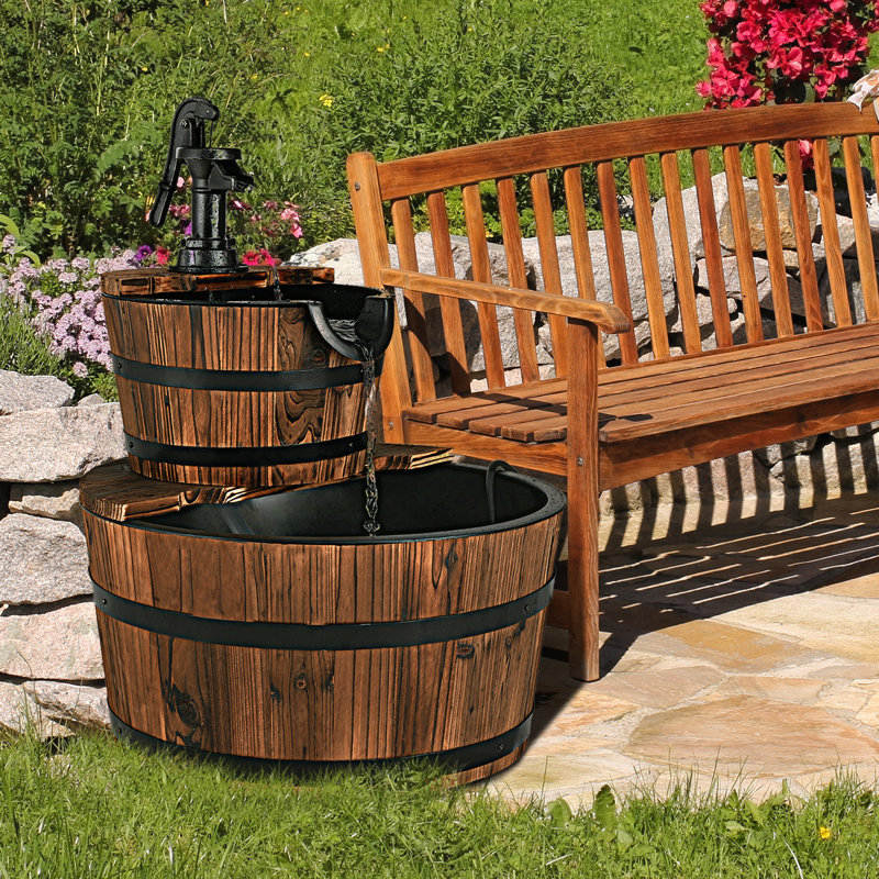 Outdoor Wood Floor Fountain