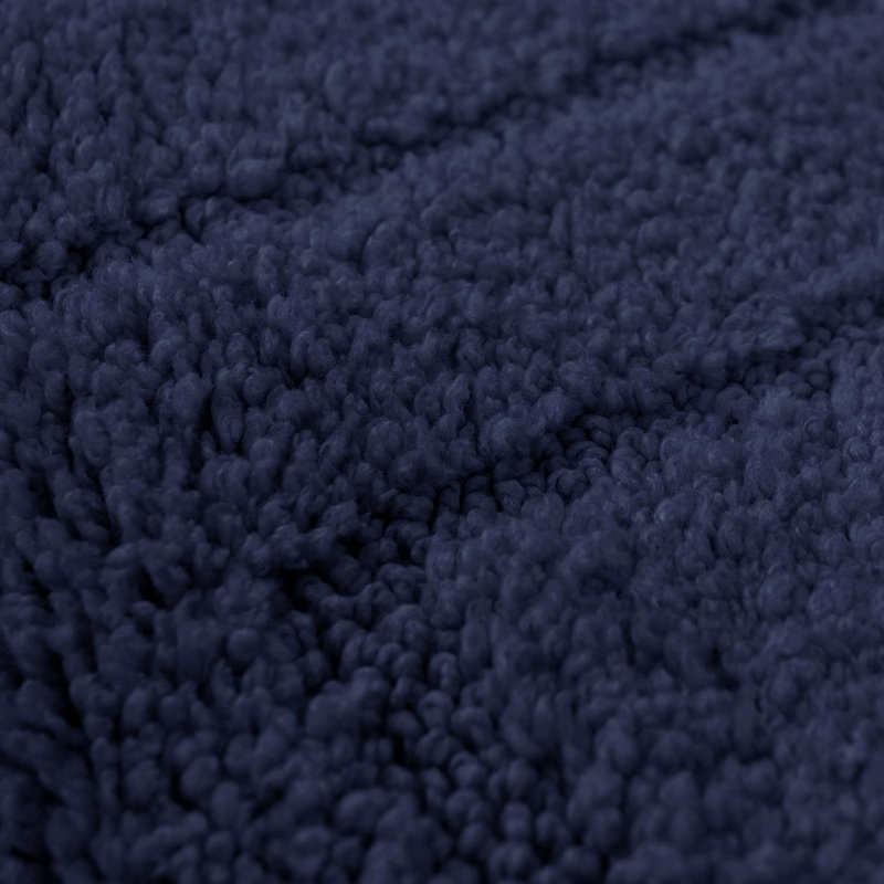 Josie 2 Piece Bath Mat and Pedestal Mat Set, Navy