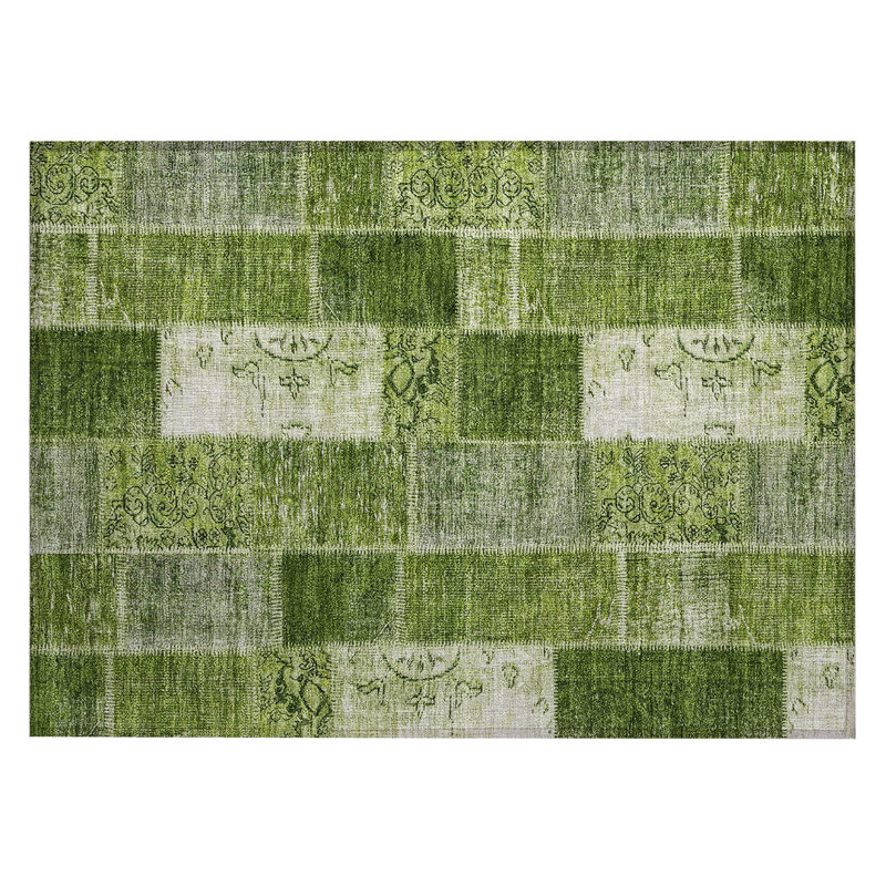 Patchwork Indoor / Outdoor Rug, Rectangle 1'8" x 2'6"