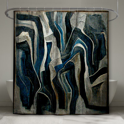 Rideau de douche abstrait - Art Modern Decor