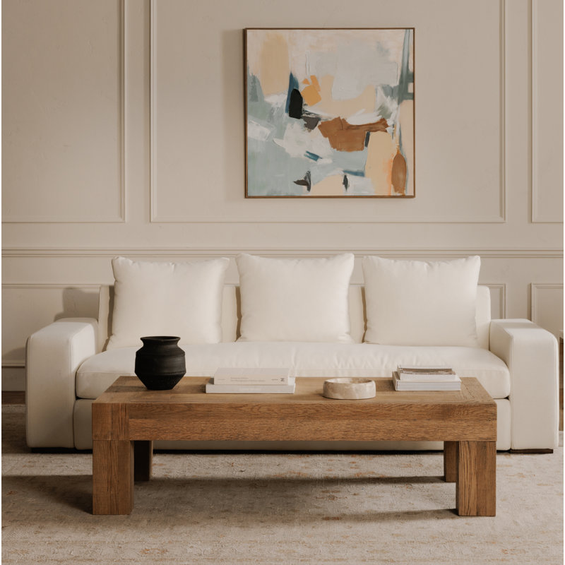 Table basse Adams chêne rectangulaire vieilli