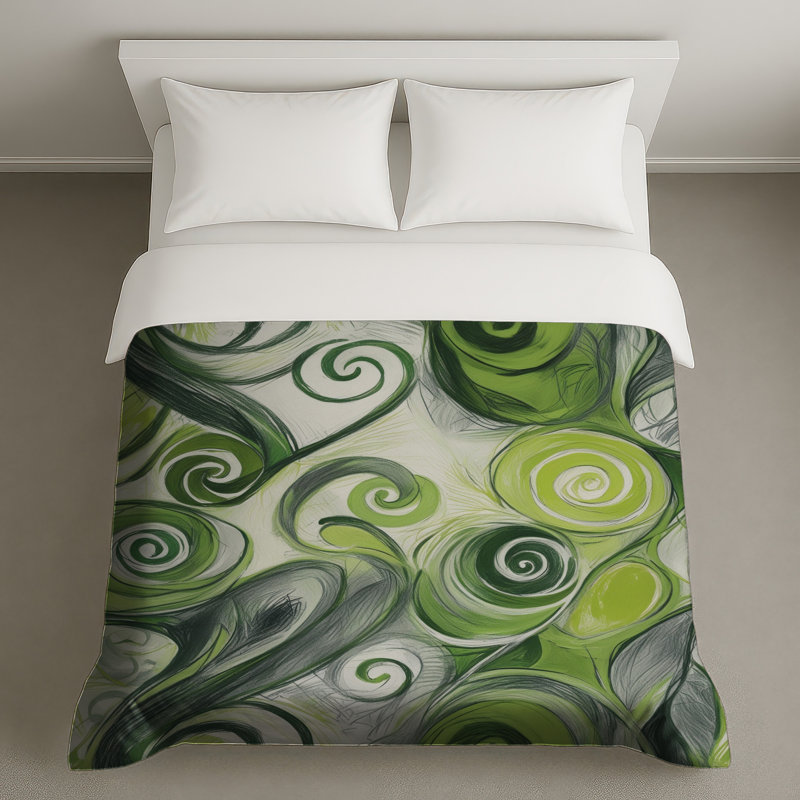 Housses de couette vertes, Lit simple