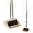 Adjustable Broom And Dustpan Set with Replaceable Head-55607191