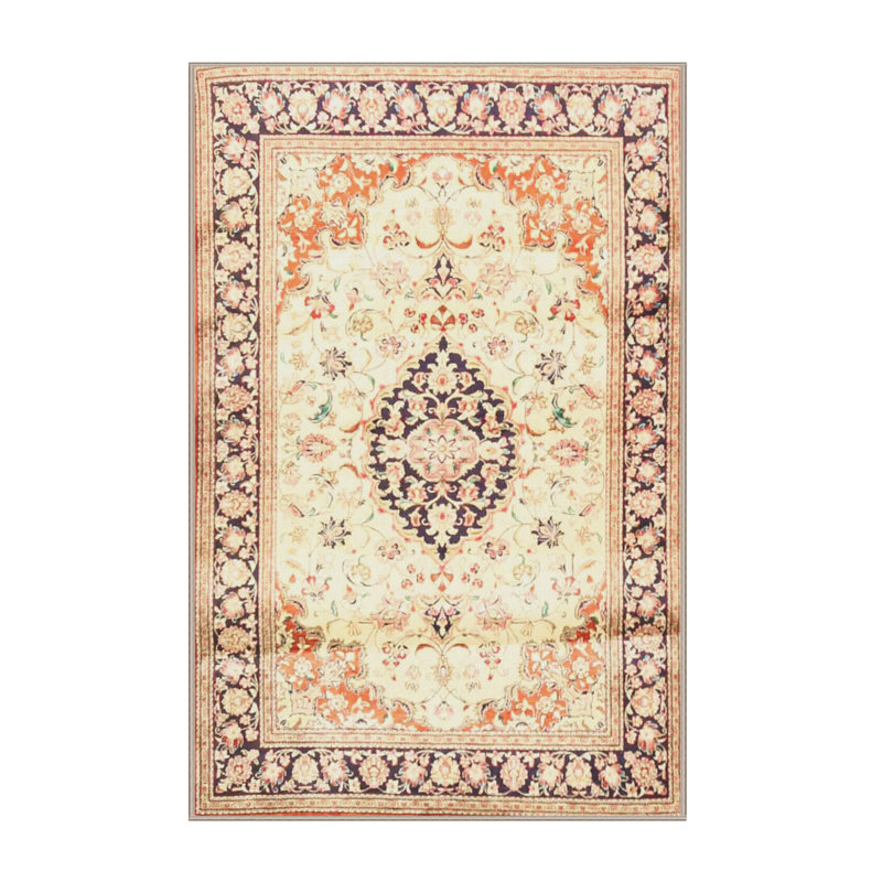 Tapis oriental beige / bleu, Rectangle 7 pi x 10 pi
