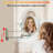 Ablie Wall Mounted Makeup Mirror 8-inch 1x/10x Double-Sided Magnifying, 360-Degree Free Rotation-588012884