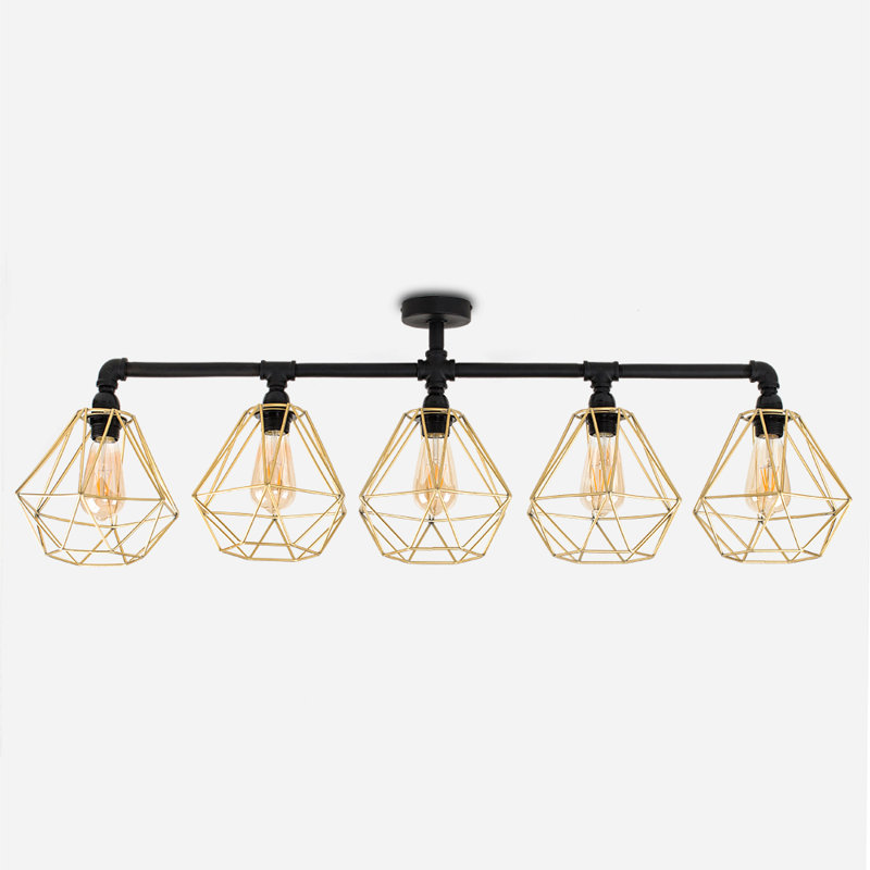 Hanley Flush Mount, Gold, Yes