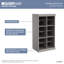 Modular Storage 21.38" W 12 Shelf Cubby Storage with Doors-98788121