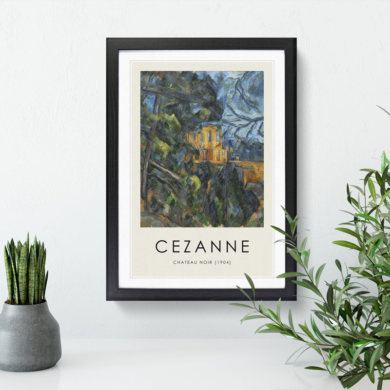 Chateau Noir by Paul Cezanne - Picture Frame Art Prints, 65cm H x 48cm W x 2cm D, Black