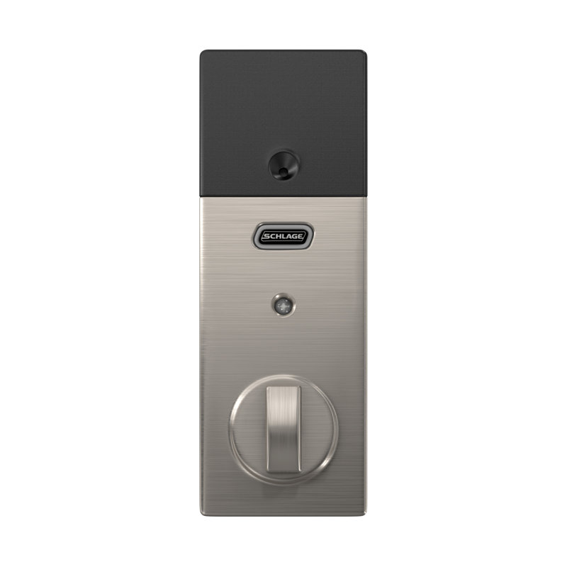 Schlage Connect Z-Wave Plus Smart Deadbolt with Century Trim, Yes, Satin Nickel