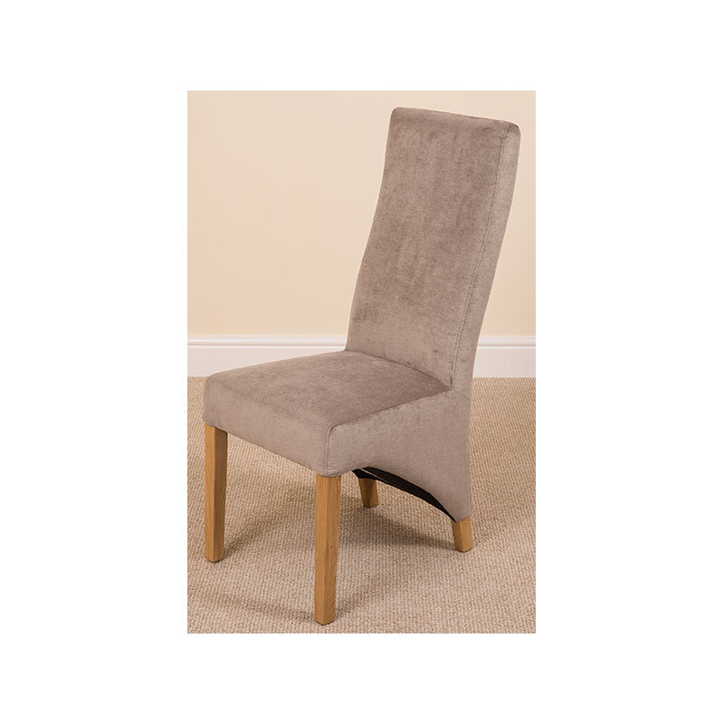 Millicent 48cm H Fabric Upholstered Side Chair, Grey