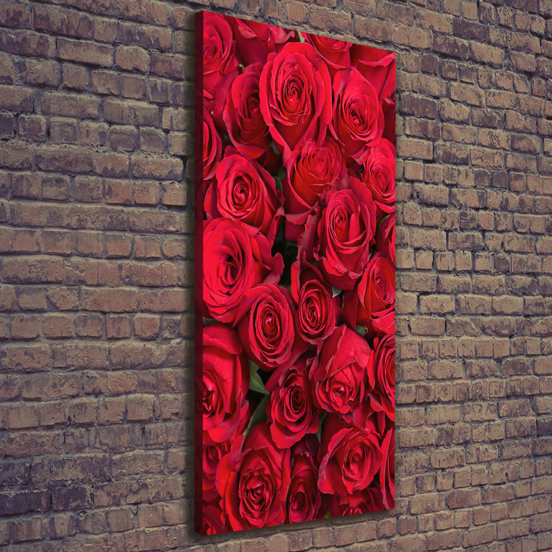 Red Roses - Wrapped Canvas Print