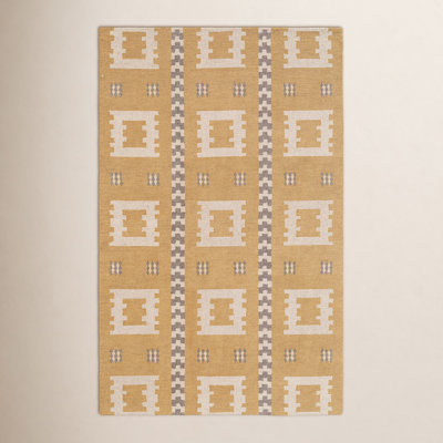 Elsey Hand-Tufted Geometric Wool Rug