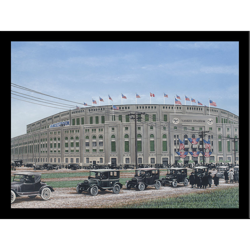 «Yankee Stadium», reproduction d'art par Darryl Vlasak, souvenirs encadrés, H 24 po x l 32 po x P 1 po