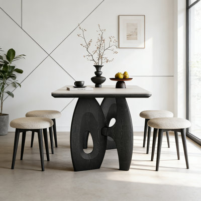 Simple Art Design Rectangular Dining Table