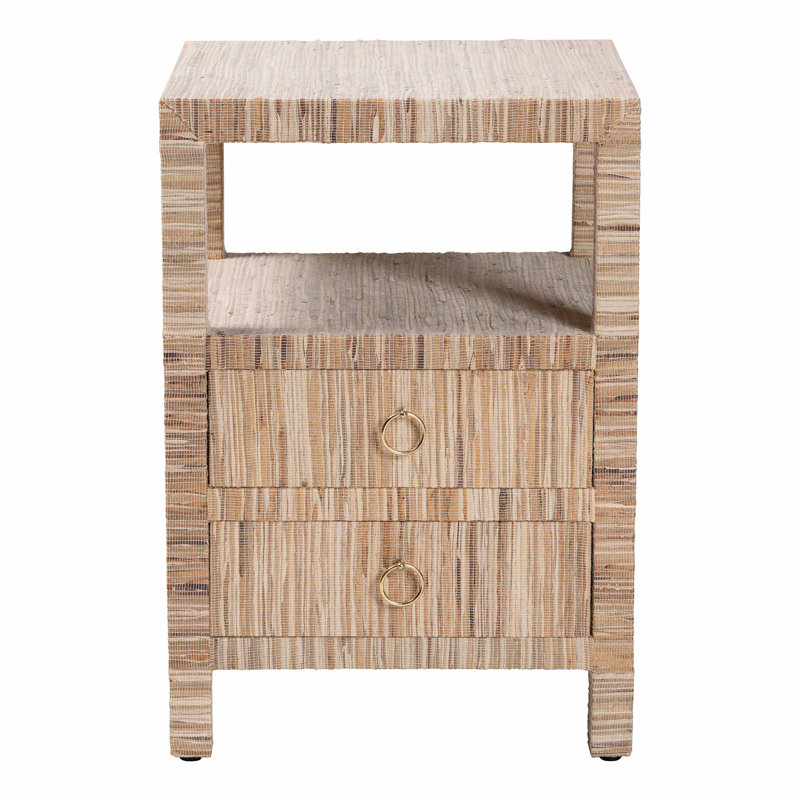 Table de chevet 2 tiroirs Catara