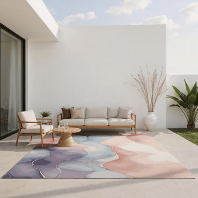Tapis intérieur et extérieur Celestial Flow