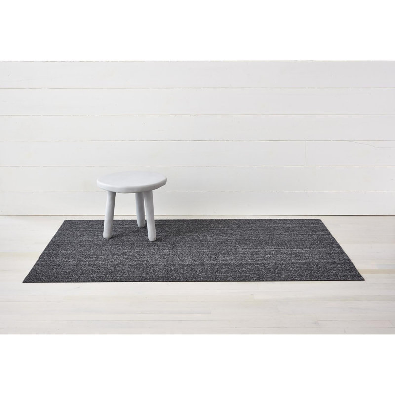 Chilewich Easy Care Heathered Shag Doormat, Gray, 0.27" H x 24" W x 36" D