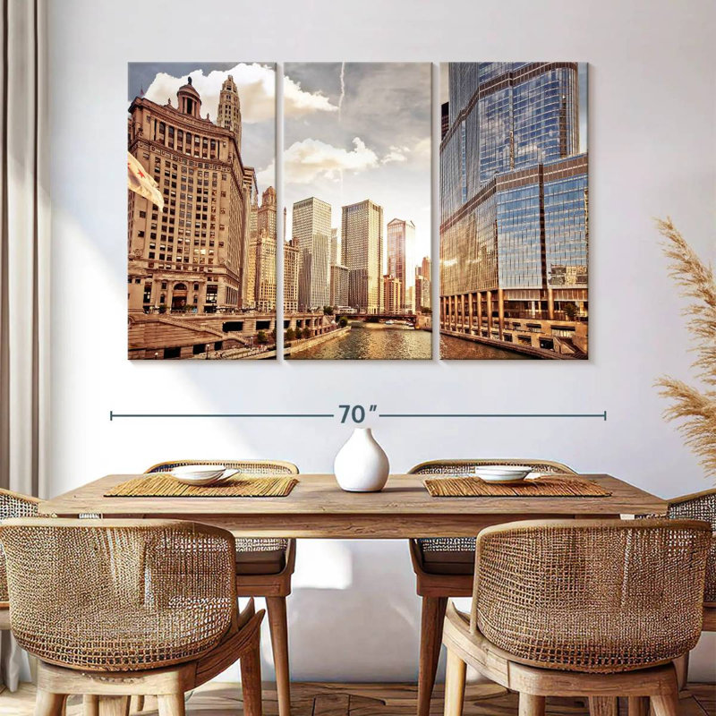 Rorry Chicago Riverwalk, 42" H x 65" W