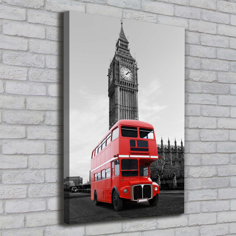 London Bus - Wrapped Canvas Print