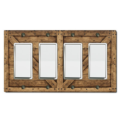 4-Gang Rocker Wall Plate