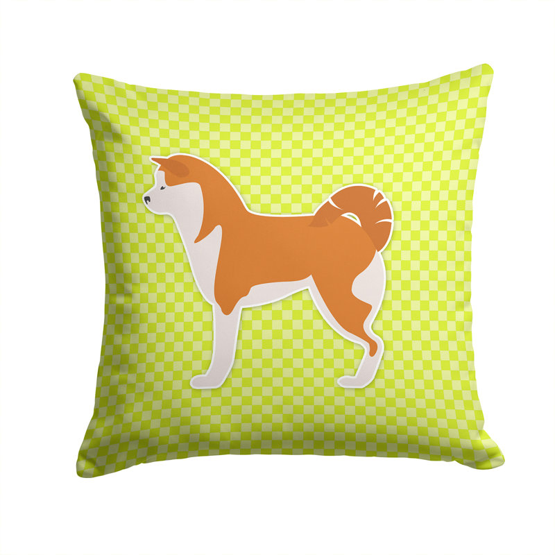 Coussin décoratif intérieur/extérieur akita, H 14 po x l 14 po x P 3 po, Vert