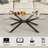 39.37" Rectangular Clear Tempered Glass Coffee Table,Stylish Design With Metal Legs, Coffee Table For Living Room-1822931192