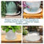 Ensemble de 2 pots à fleurs ronds en céramique émaillée - convient aux jardinières 7 "- perle-897659748-851922034