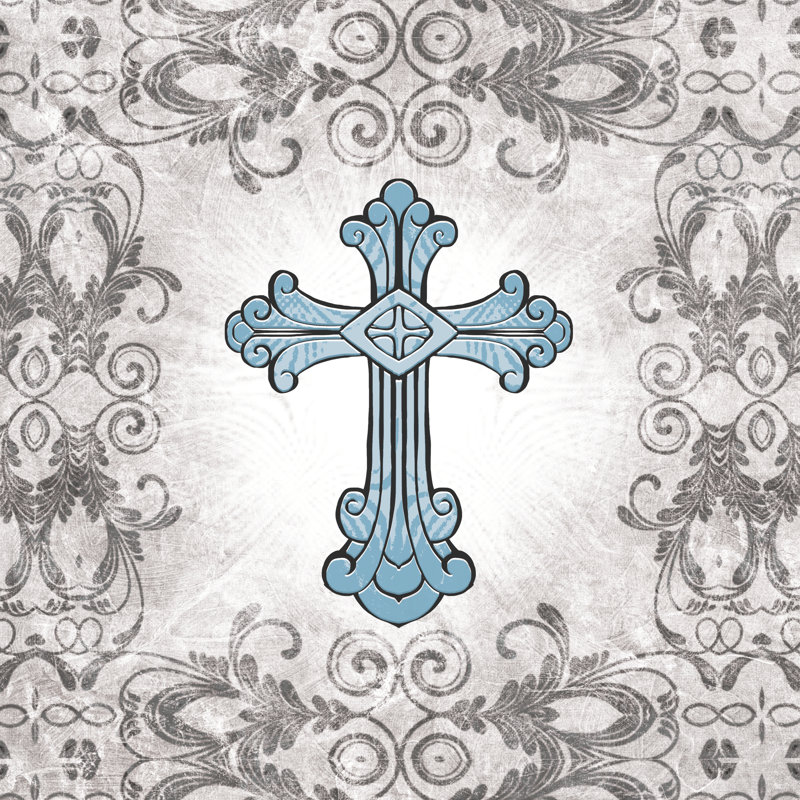 Blue Cross 4 - Wrapped Canvas Print, 51cm H x 51cm W x 3.8cm D