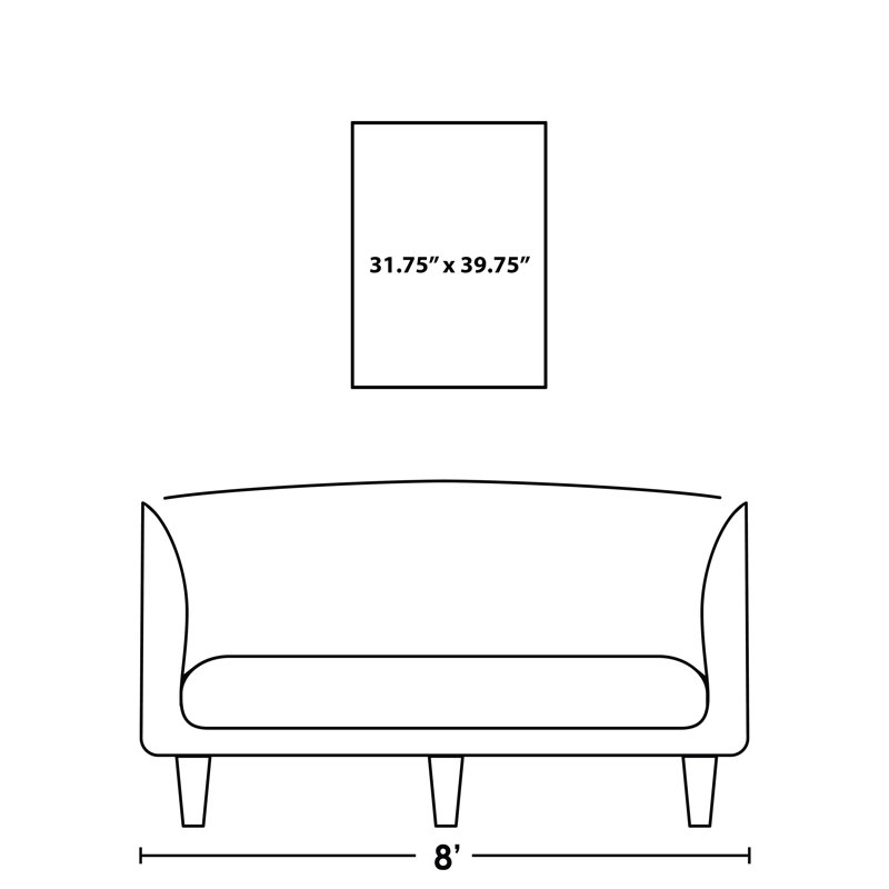 Kelly O'Neal " Sip Abstract 303 " by Kelly O'Neal Painting Print, Glass Coat, 39.75" H x 31.75" W 