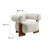 Jace Boucle Accent Chair In Pearl