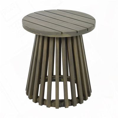 Outdoor Acacia Wood Patio Side Table