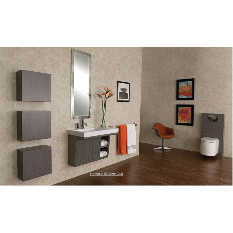 Luce 32'' L Bathroom Sink, Matte White