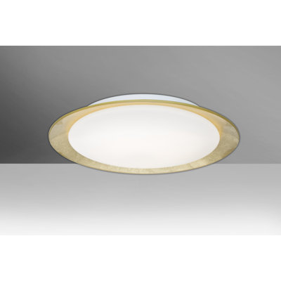 Plafonnier encastré 1 lumière à del simple 15,5 po Fidelia