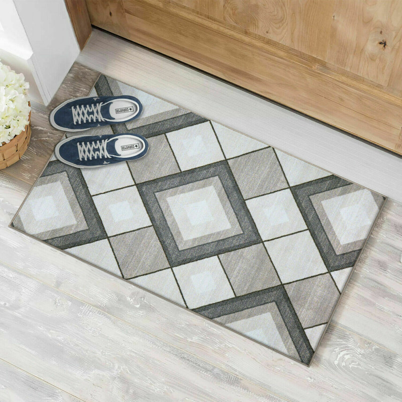 Chilson Geometric Indoor / Outdoor Area Rug, Rectangle 60 x 112cm