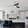 52'' ABS Blades Ceiling Fan With Lights And Remote
