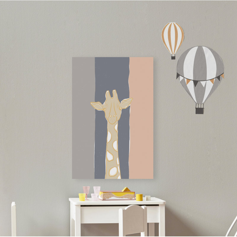 Peay «Pastel Zoo II», reproduction sur toile tendue, H 60 po x l 40po x P 1,5 po
