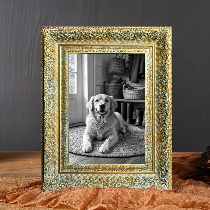 Cadre élégant 3 pièces 8 po x 10 po avec affichage horizontal ou vertical, Or antique, 3, 8 po x 10 po