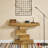 Wood Sofa Table Accent Table with Geometric Base-981218534