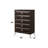 Jessie 5-Drawer Chest with Curved Fronts & Metal Legs