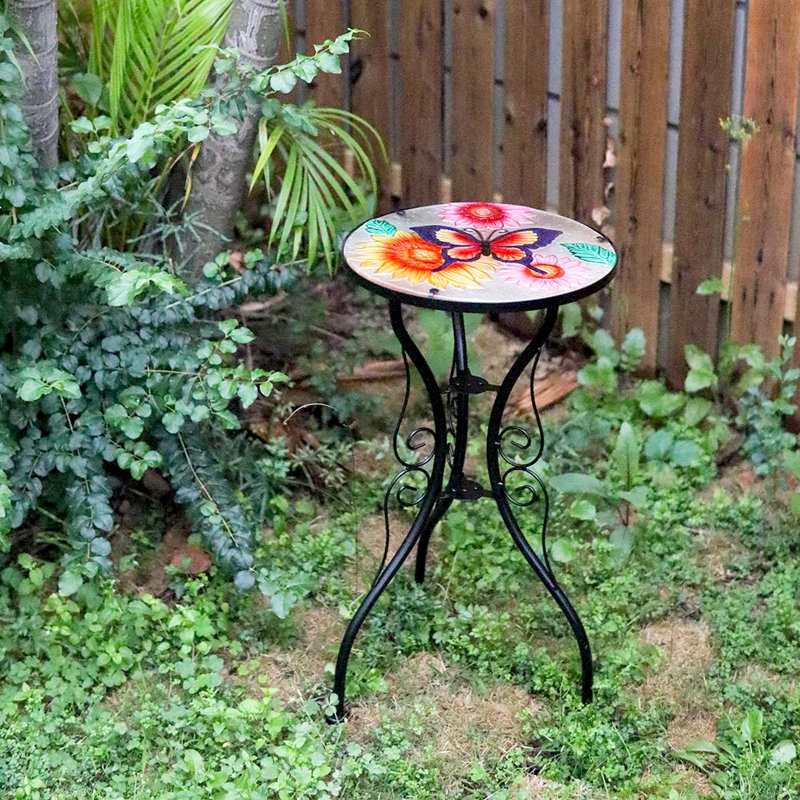 Willimantic Round Metal Outdoor Side Table , 30.5cm cm W 30.5cm cm D