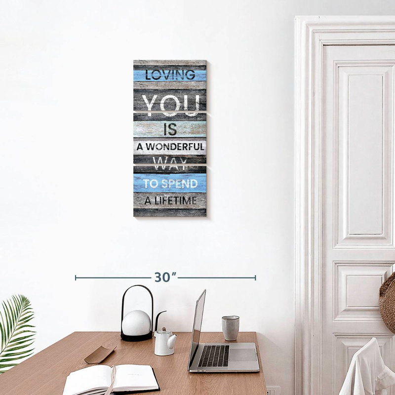 Loving You Typography, 27" H x 12" W