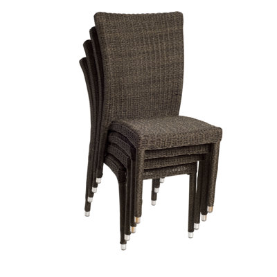 Alyisa Stacking Patio Dining Chair with Cushion by Lark Manor