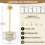 Lustre moderne en cristal à 4 niveaux-957606499-957606511