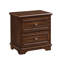 Ensemble de chambre à coucher double 4 pièces Franklin, finition noyer brossé-2001885780