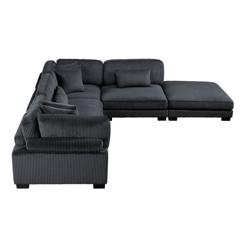 Canapé modulaire 5 pièces avec repose-pieds Traverse