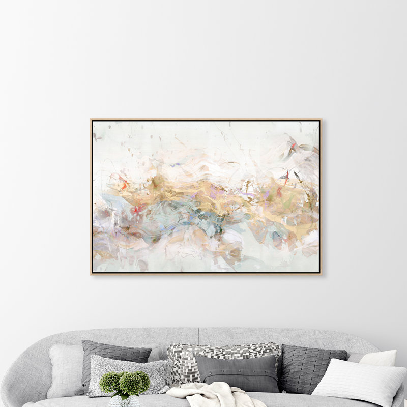 Gilded Effusion Painting by D’Alessandro Léon