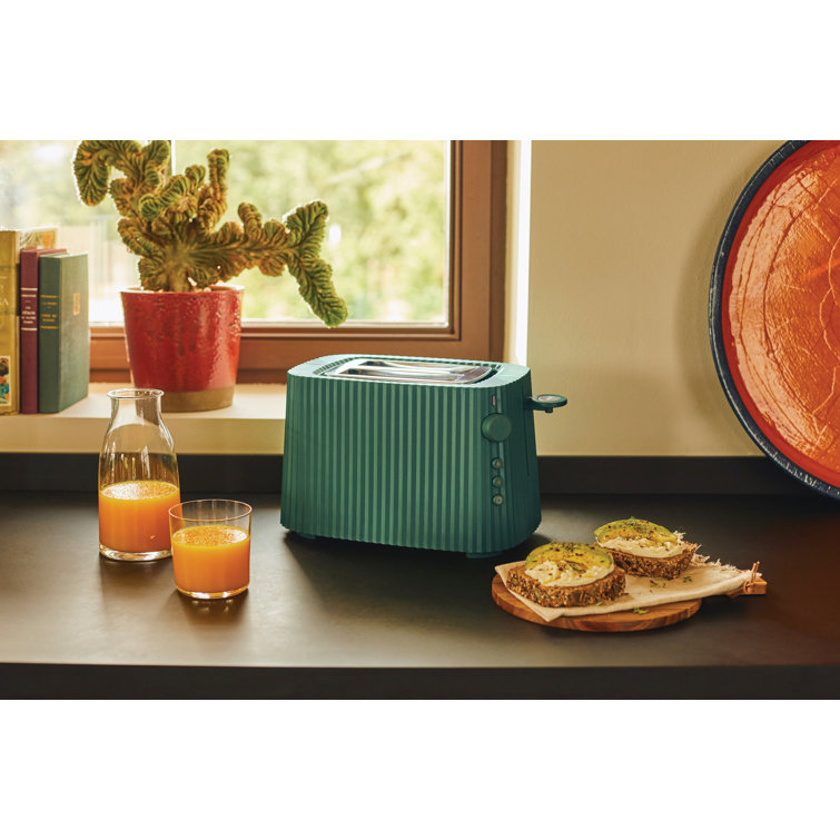 Alessi Plissé Long toaster, black